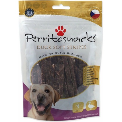 Perrito kachna měkké proužky 100 g
