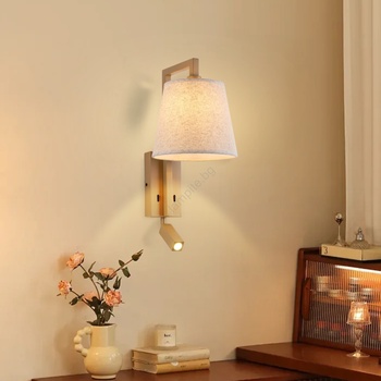 Brilagi - LED Аплик RAYA 1xE14/40W/230V + LED/3W лен/бежов (BG1953)