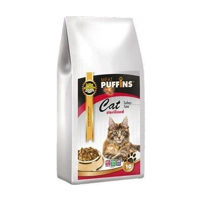 Puffins Cat Sterilised Turkey&Tuna 10 kg