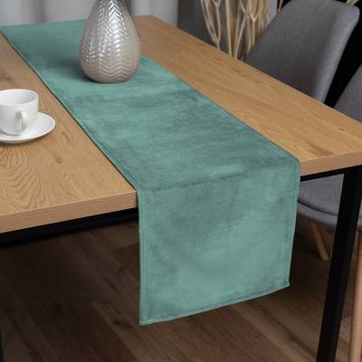 Biante Zamatový behúň Velvet Prémium SVP-048 Pastelová ľadovo zelená 35x120 cm