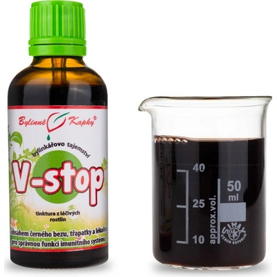 Bylinné kapky V-stop bylinné kvapky tinktúra 50 ml
