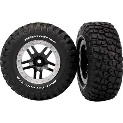 Traxxas колело 2.2/3.0", джанта SCT Split-Spoke черно-сатенено, гуми KM2 (2)