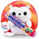 ZURU Snackles, Series 2, Hedgehog (Mentos, Fruit), a cuddly-soft, soothing plush toy measuring 35 cm, featuring licensed snacks (Hedgehog). - 77573J