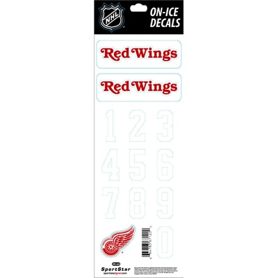Sportstape ALL IN ONE HELMET DECALS - DETROIT REDWINGS - DARK HELMET