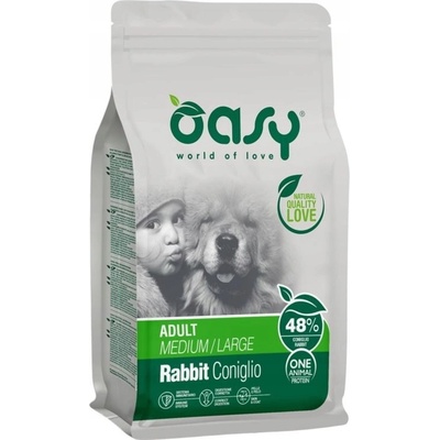 Oasy One Animal Protein Adult M/L Králík 12 kg