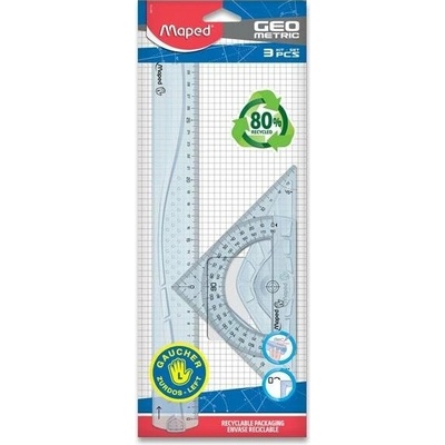 Pravítko MAPED Geometric 3dielna sada pre ľavákov (897118)