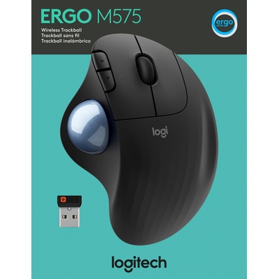 Logitech ERGO M575 Wireless Trackball with Smooth Tracking 910-005872