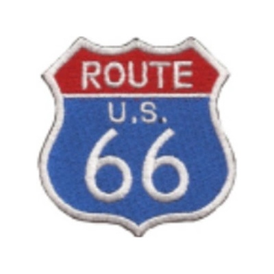 Nášivka US Route 66 - modrá