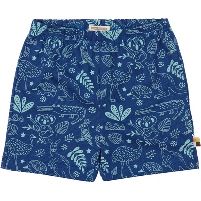 dětské kraťasy Autstralská zvířátka tmavě modrá loud + proud