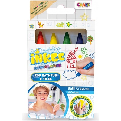 Craze INKEE Bath Crayons farebné ceruzky do kúpeľa 4 ks