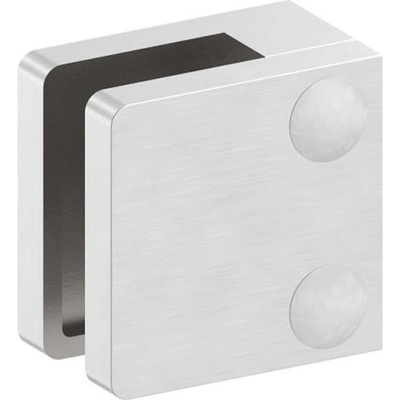 Feldmann 2200-V2A - nerezový držiak skla na rovinu - model 22, AISI 304 brus