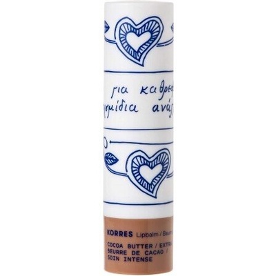 KORRES Овлажняващ балсам за устни с какаово масло , Korres Lipbalm Cocoa Butter Extra Care 4.5g