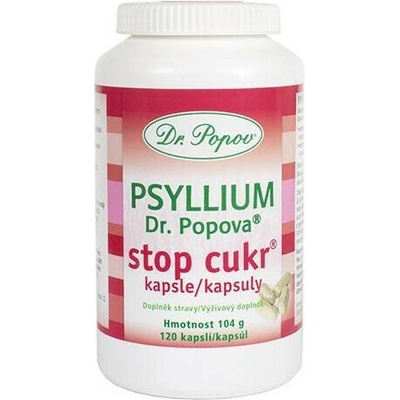 Dr.Popov Psyllium Stopcukr 120 kapslí
