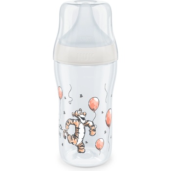 Nuk Шише със силиконов биберон NUK - Perfect Match, 260 ml, размер M, Тигър (10216309)