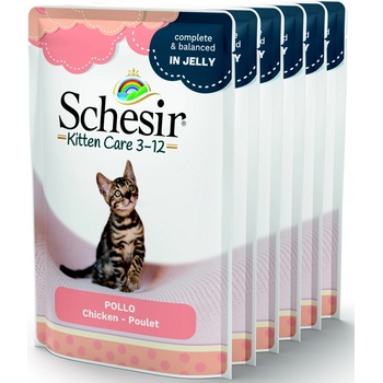 Schesir cat bio kitten kuřecí 6 x 85 g