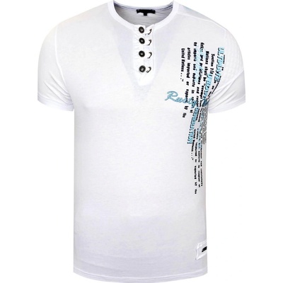 Rusty Neal tričko pánské 6784 regular fit bílá