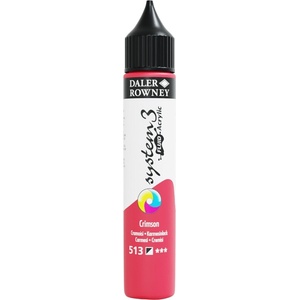 Daler-Rowney System3 АКРИЛНА боя Crimson 29, 5 ml 1 бр (139029513)