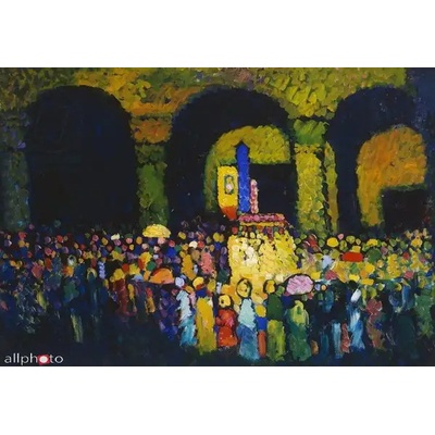 Obrazy - Kandinsky, Wassily: Ludwigskirche v Mnichově - reprodukce obrazu