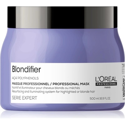 L'Oréal Serie Expert Blondifier регенерираща и възстановяваща маска за блонд коса и коса с кичури 500ml