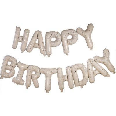 Ginger Ray Фолиев Надпис "Happy Birthday" в Нюд и Златно (GP-142)