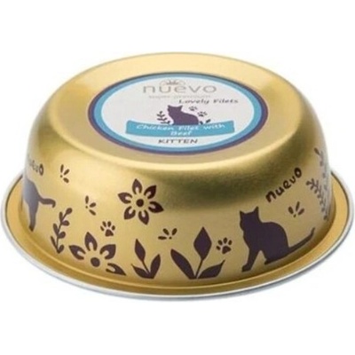 Nuevo Cat Kitten Chicken Filet with Beef 85 g