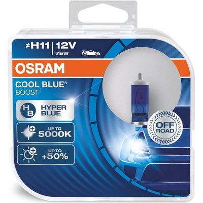 Osram Cool Blue Boost H11 PGJ19-2 12V 75W Duobox 62211CBB-HCB