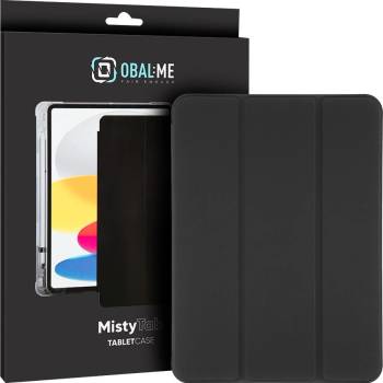 OBAL:ME MistyTab Case - термополиуретанов (TPU) кейс и поставка за iPad 9 (2021), iPad 8 (2020), iPad 7 (2019) (черен-прозрачен)