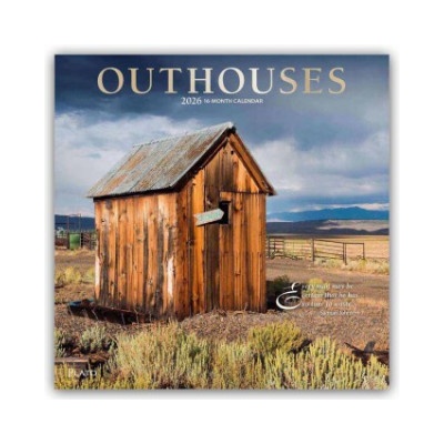 Browntrout Verlags GmbH Outhouses - Toilettenhäuschen 2026 - 16-Monatskalender | BrownTrout Publishers Inc