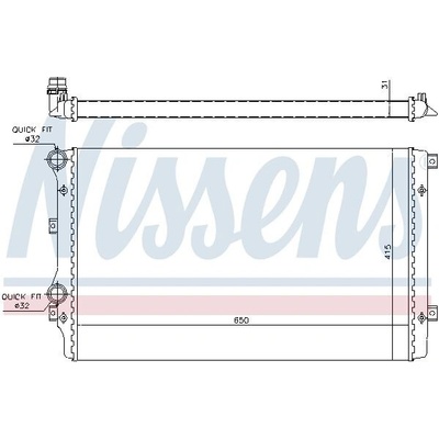 Chladič motoru NISSENS 65280A