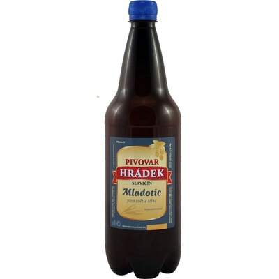 Pivovar Hrádek Mladotic světlé silné 14° 6% 1 l (pet)
