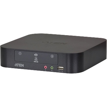 LogiLink KVM превключвател с 2 порта USB Mini DisplayPort Dual-View KVM с Au