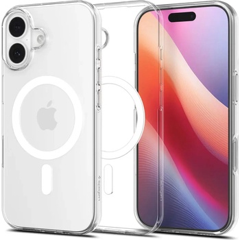 Spigen Калъф Spigen Liquid Crystal MagSafe за iPhone 17 - прозрачен и бял (8800283315295)