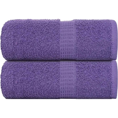 vidaXL Кърпи за гости FROGN 2 бр. лилави 30x50 см 360 г/м2 (136875)