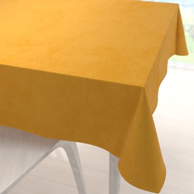 Biante Sametový čtvercový ubrus Velvet Premium SVP-037 Zlatavě oranžový 140x140 cm