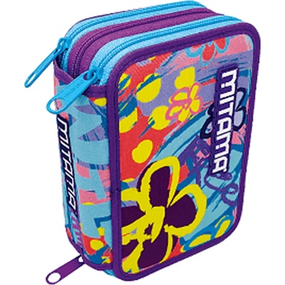 Mitama Несесер с ученически пособия Mitama - Flowers, с 3 ципа (63728)