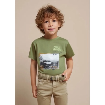 Image 1 of MAYORAL Тениска къс ръкав с кола wild jungle в зелено каки за мини момче Mayoral