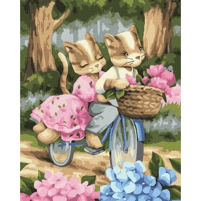 Ideyka Vyfarbi podľa čísiel, romantický výlet 40 x 50 cm