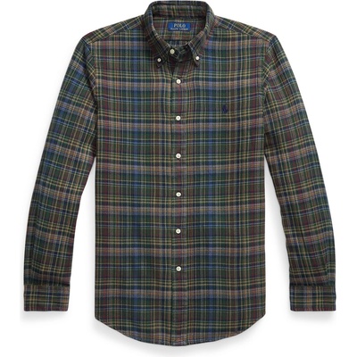 Ralph Lauren Риза с дълъг ръкав Polo Ralph Lauren Men's Long Sleeve Brushed Flannel Patterned Shirt - Pine Navy Multi