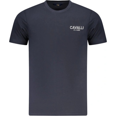 Cavalli class Тениска с къс ръкав за мъже cavalli class, Размер l, Цвят Синьо (txt61jjd060_bl04502)