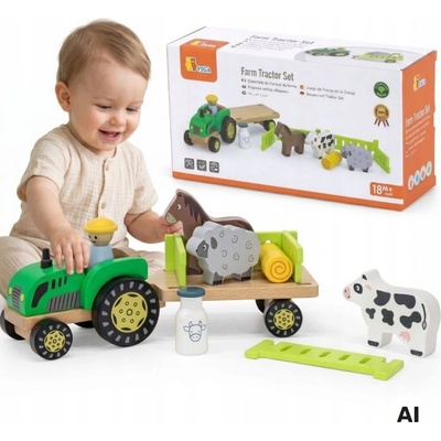 Viga 44680 traktor s přívěsem a zvířátky