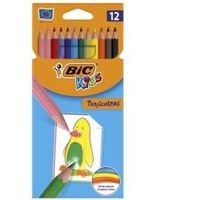 BIC Creioane colorate, 12 culori/set, Kids Tropicolors BIC (BC832566)