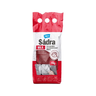 HET sádra bílá, 1 kg