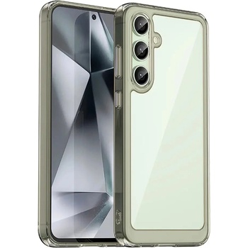 HQWear Кейс Outer Space с гел рамка за Samsung Galaxy S24 FE - Clear Black (5907769368769)