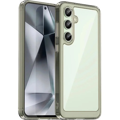HQWear Кейс Outer Space с гел рамка за Samsung Galaxy S24 FE - Clear Black (5907769368769)