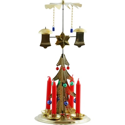 ZVONÍCÍ STROMEK tradiční české andělské zvonění s foukanými korálkami, Zlatý – Zboží Mobilmania