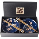 Made In Japan Set misiek Pink Sakura s paličkami 400 ml 2 ks