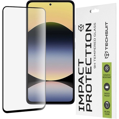 Techsuit Протектор за Xiaomi Redmi Note 14 4G (164, 84 x 78, 15 x 8, 16mm) - Techsuit - 111D Full Cover / Full Glue Glass - Черен