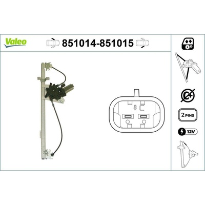 Zvedací zařízení oken VALEO 851014