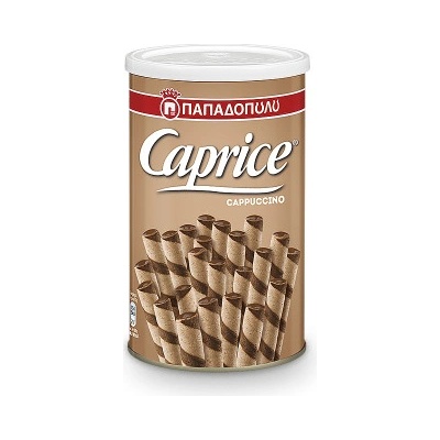 Papadopoulos Caprice plněné oplatkové trubičky cappuccino 250 g