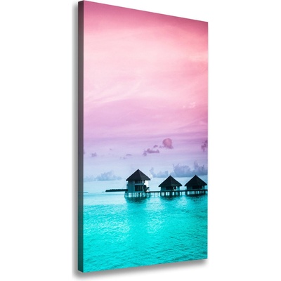 Vertikálny foto obraz na plátne Bungalovy na vode 50x100 cm